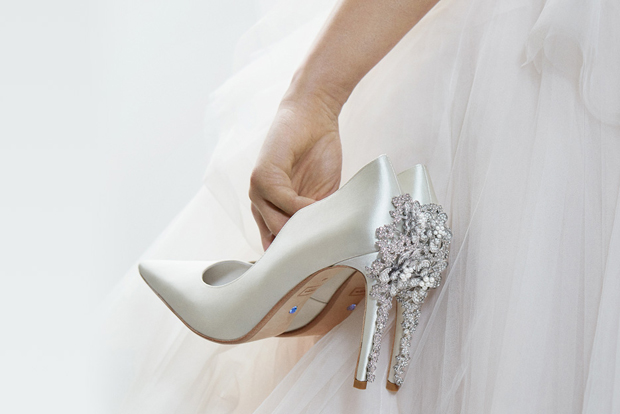 gray bridal shoes